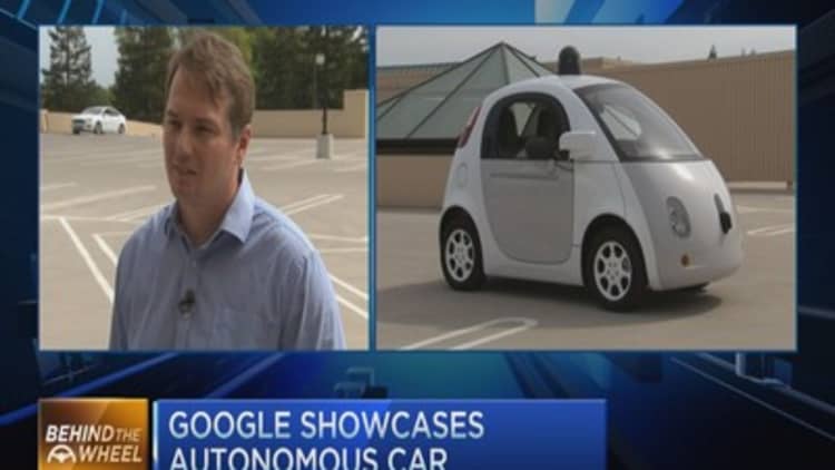 Google autonomous car test drive
