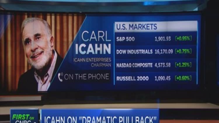 Carl Icahn: Earnings a mirage
