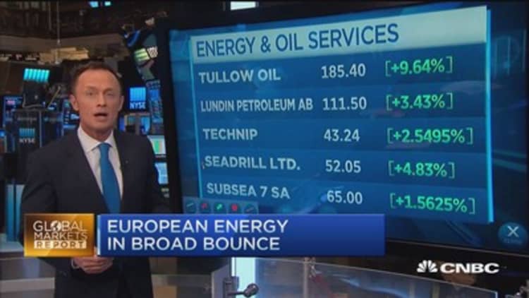 European markets close: Energy bounce