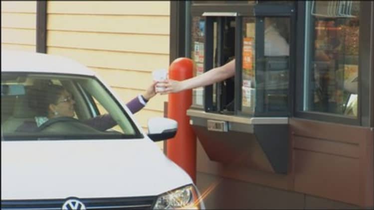 Fast food drive-thrus slowing down