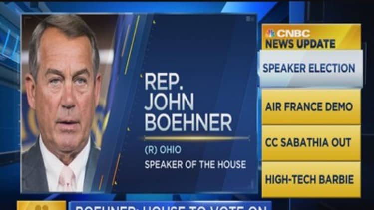 House to vote on speaker Oct. 29th