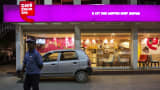 A Cafe Coffee Day store, operated by Amalgamated Bean Coffee Trading Co., in Jaipur, Rajasthan, India.