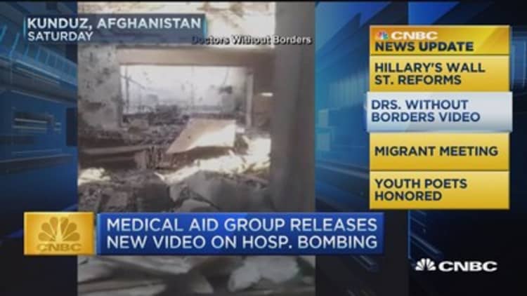 CNBC update: Doctors Without Borders releases video