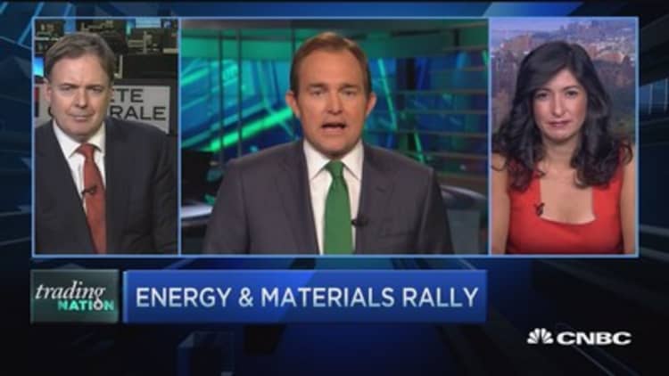 Trading Nation: Energy, materials surge