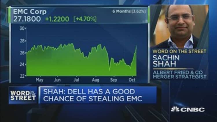 What's the likelihood of a Dell-EMC deal?