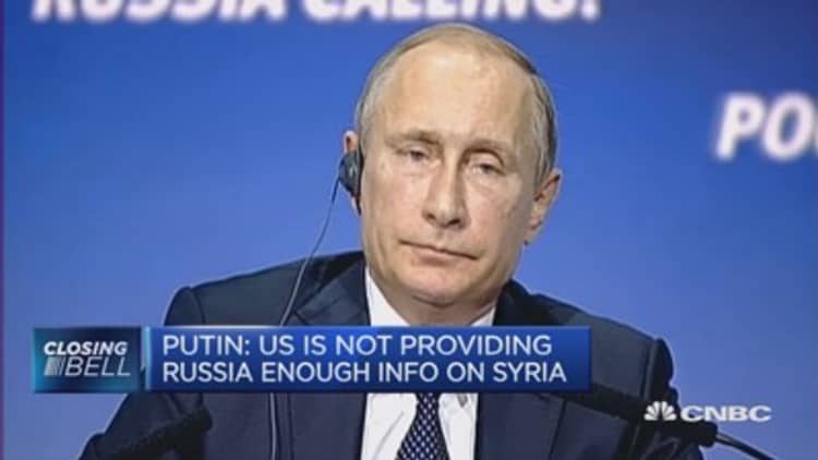 Putin: US isn't giving enough info on Syria