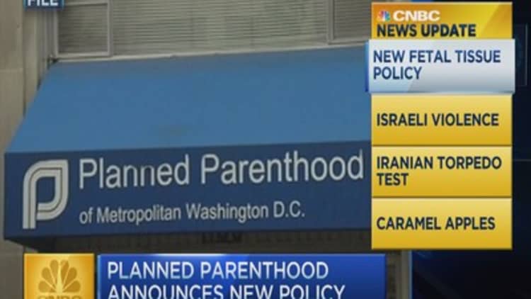 CNBC update: Planned Parenthood changes fetal tissue policy