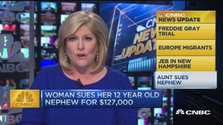 CNBC update: 12 year old sued for $127,000