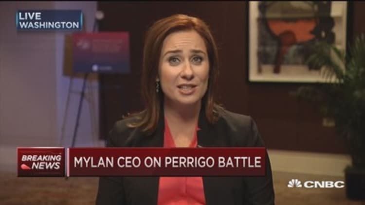 Mylan CEO says 'compelling offer to Perrigo shareholders'