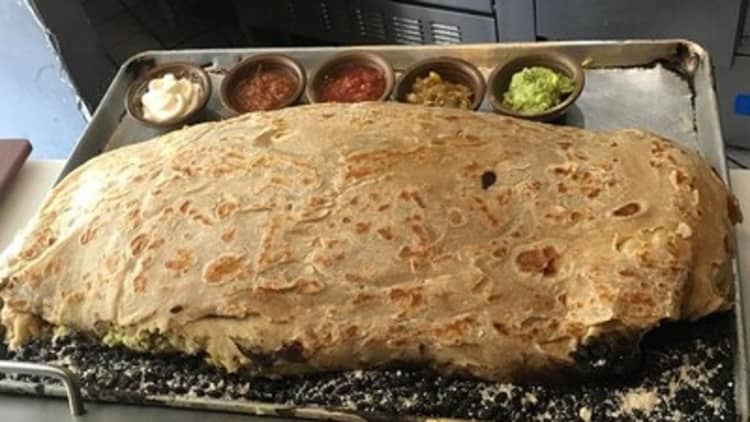Eat 30-lb burrito, and become a restaurant owner