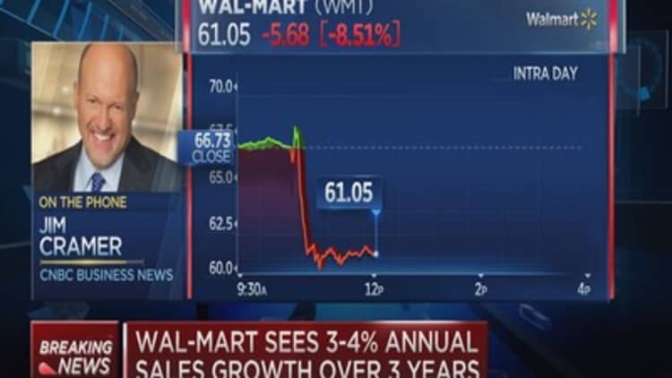 Cramer: Wal-Mart employee strategy abysmal failure