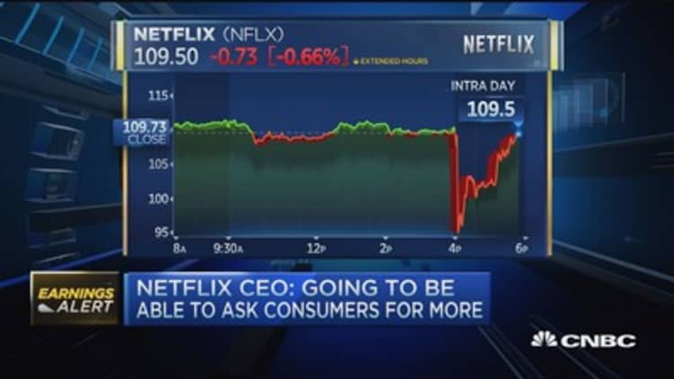 Netflix CEO: Going to be able to ask consumers for more