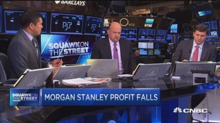 Morgan Stanley's Q3 profits fell 42%