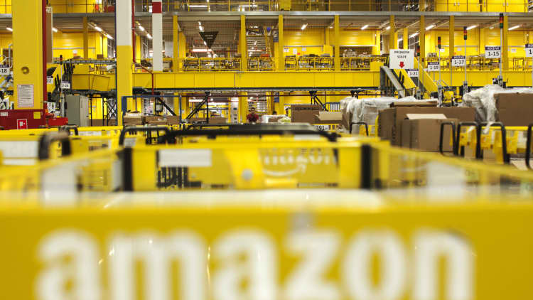Amazon shares spike on big earnings beat