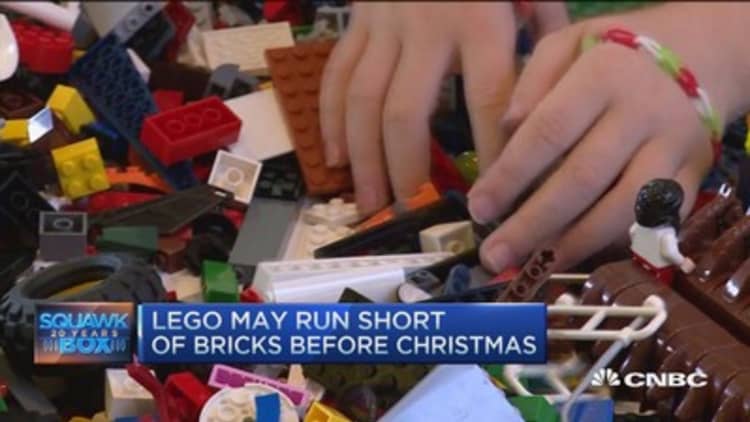 Lego may run short of bricks before Xmas