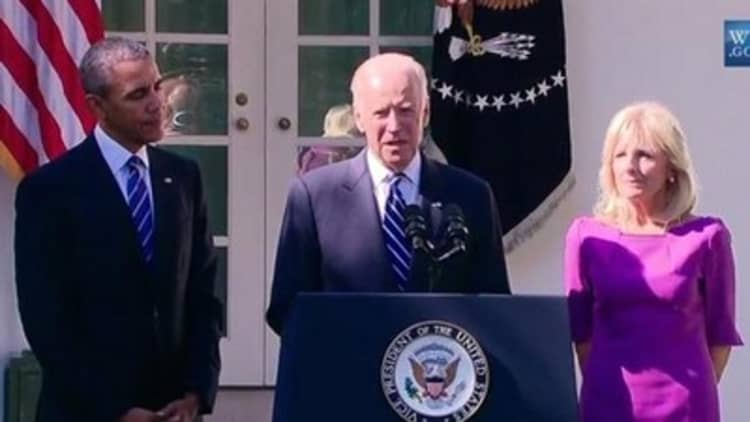 Biden: Window has closed on presidential run