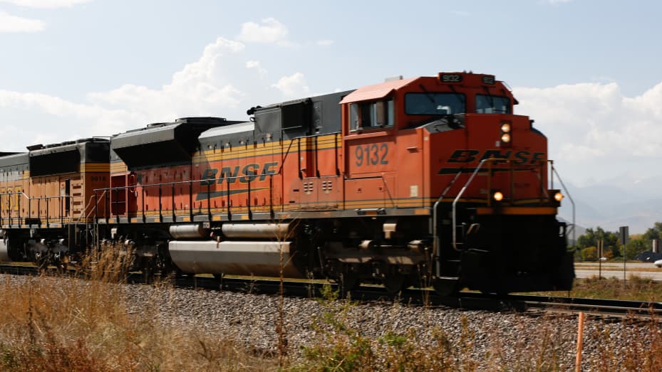 Un tren BNSF cerca de Boulder, Co.