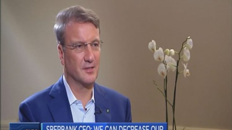 Sberbank CEO presents a new strategy in London