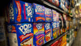 Boxes of Pop-Tarts sit for sale at the Metropolitan Citymarket in New York.