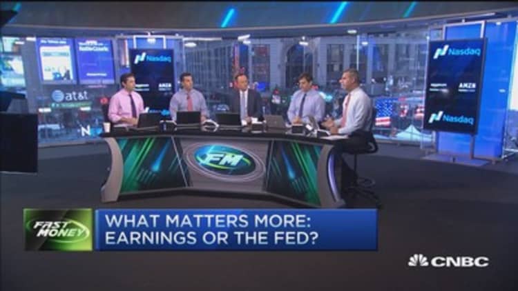 What matters more: Earnings or Fed? 