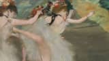 A detail from Danseuses en blanc by Edgar Degas, part of the A. Alfred Taubman collection.