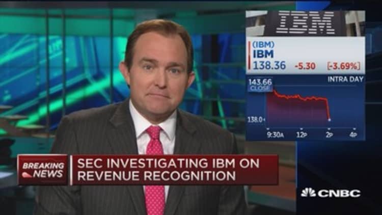 SEC investigating IBM on revenue recognition