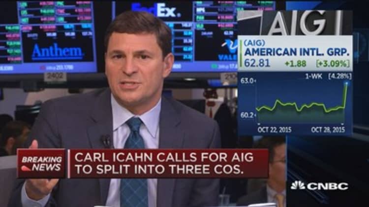 AIG responds to Carl Icahn's demands