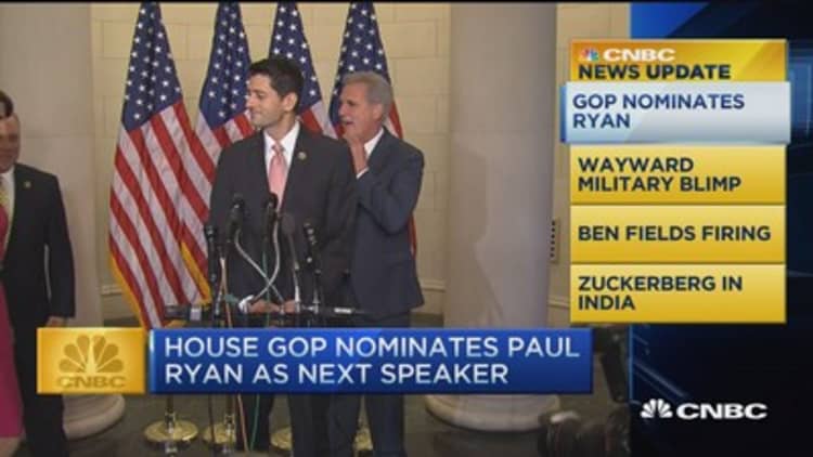 CNBC update: GOP nominates Ryan