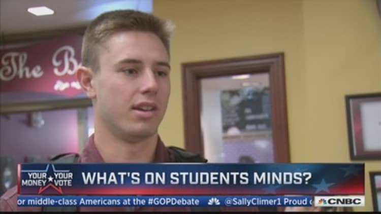 What students think about the Republican debate