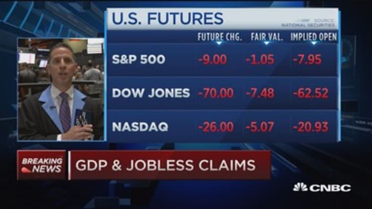 Q3 GDP up 1.5%, jobless claims 260,000