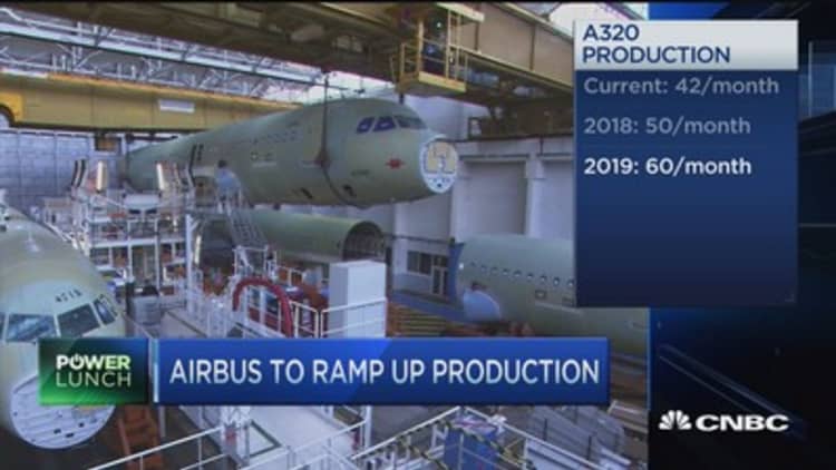 Airbus raises jet production