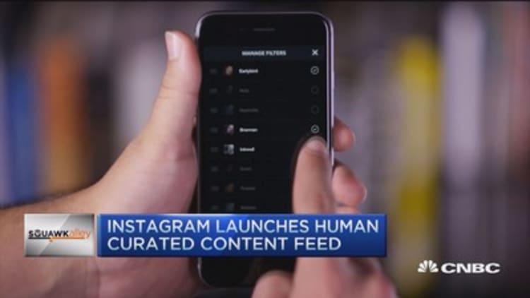 Instagram's new curated feature
