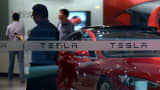 Tesla showroom in Beijing, China