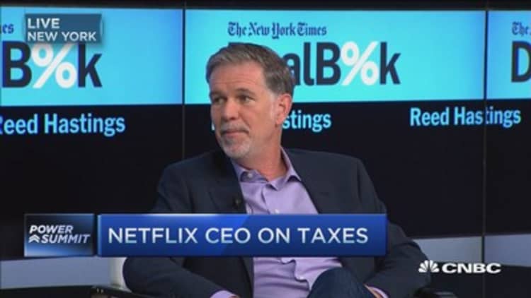 Netflix CEO on taxes: If you make $1M, you can afford to give up 50%