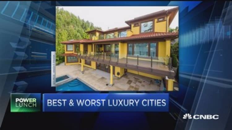 Top cities for luxury housing