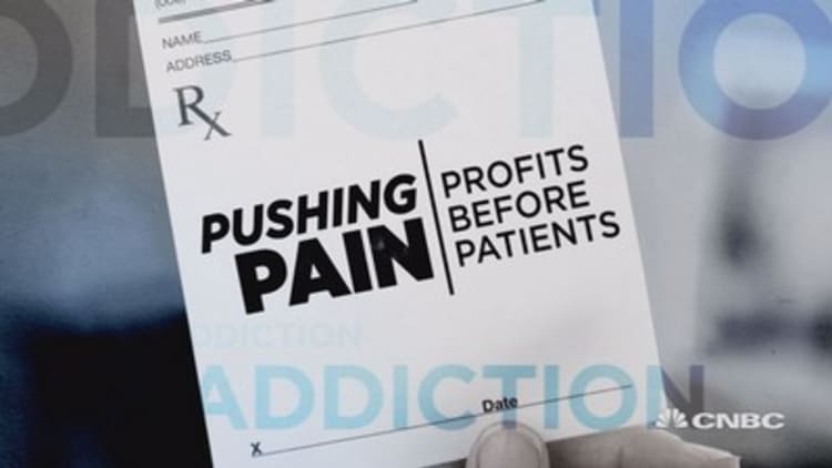 A drug company making millions off your pain