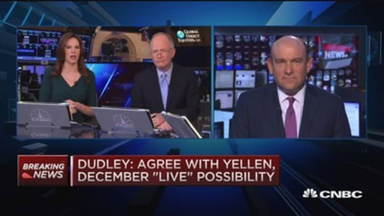 Fed's Dudley: Yellen is right, December hike live