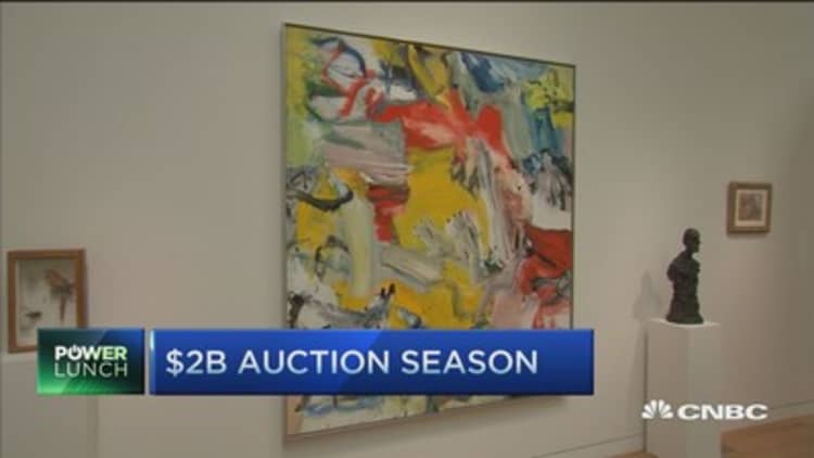 Record art auction hits $377M