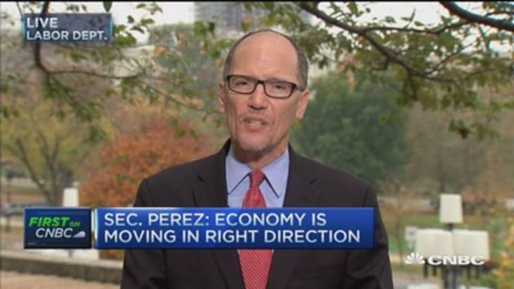 Sec. Perez: Bellwethers of economy in right direction