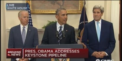 President Obama rejects Keystone pipeline