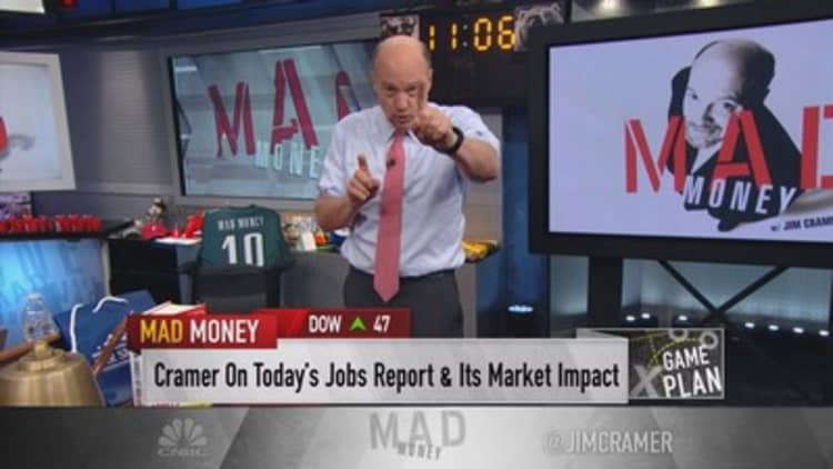 Cramer game plan: Stocks in the jobs blasting zone 
