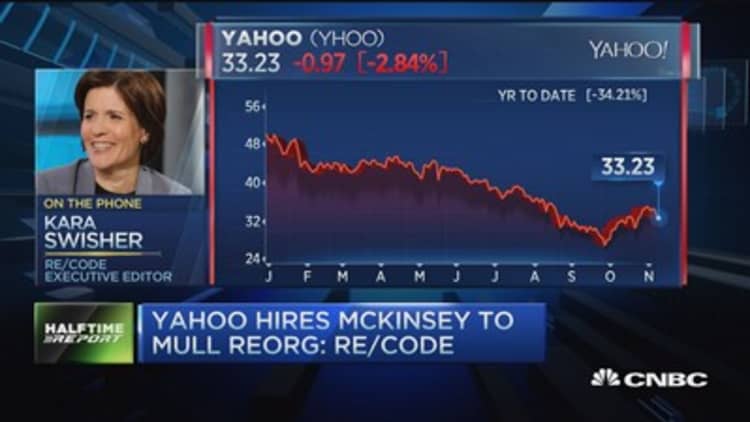 Yahoo to reorganize core business