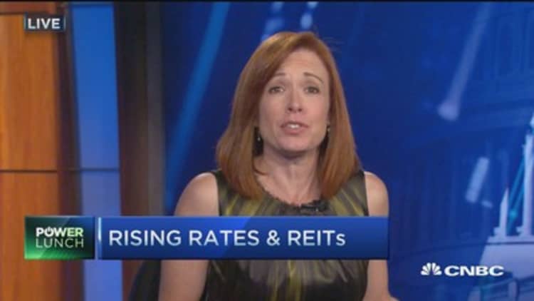 Rising rates hit REITs