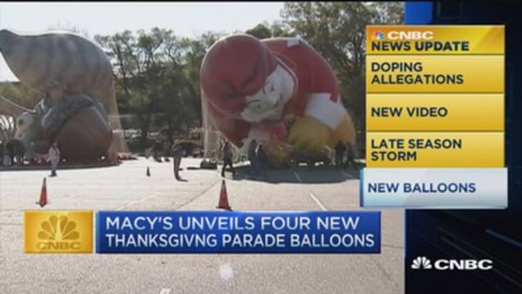 CNBC update: 4 new Thanksgiving parade balloons