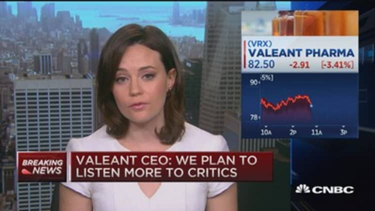 Valeant CEO: Plan to listen more to critics
