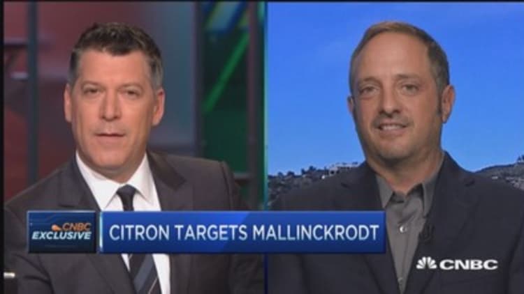 Citron targets Mallinckrodt