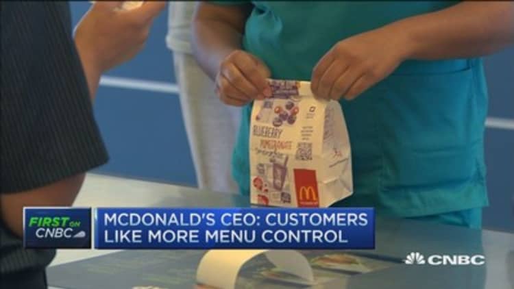 MCD CEO:  Want to get confidence back in trading