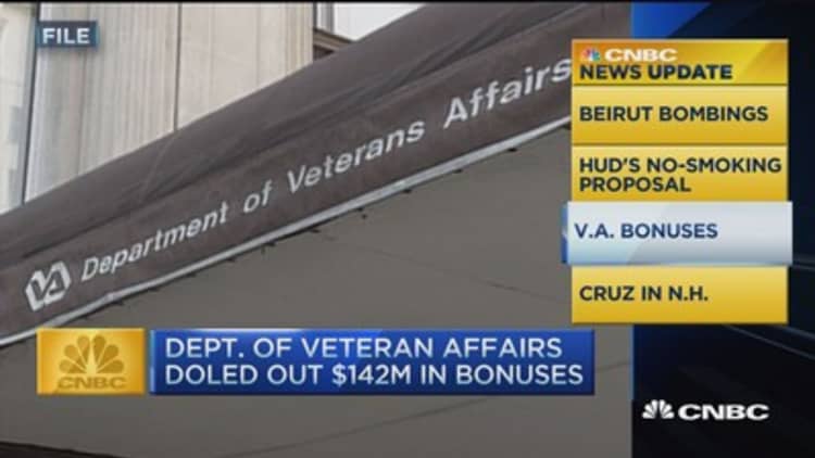 CNBC update: VA bonuses