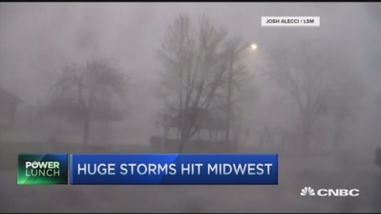 Severe weather in Midwest
