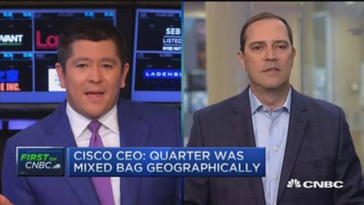 Cisco CEO:  Macro environment 'mixed bag'
